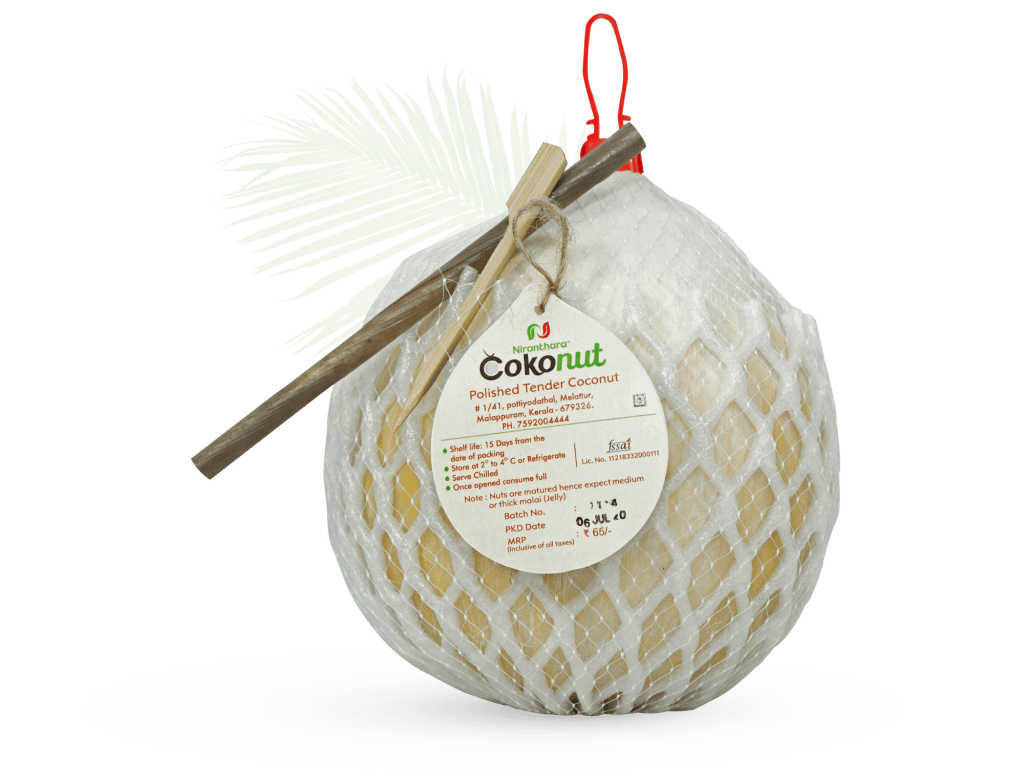 Polished Tender coconut